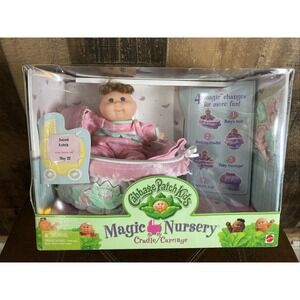 Cabbage Patch  Kids Magic Nursery Cradle Baby Carriage Purse 1998 Mattel Vtg